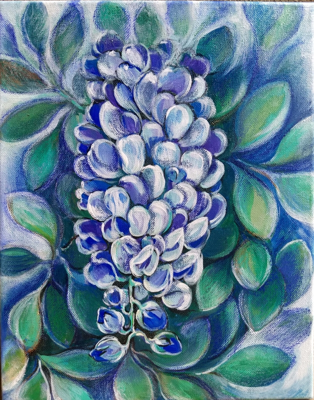 Blue wonder by artist Anastasia Shimanskaya